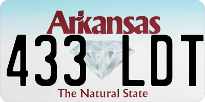 AR license plate 433LDT