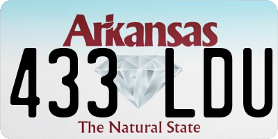 AR license plate 433LDU