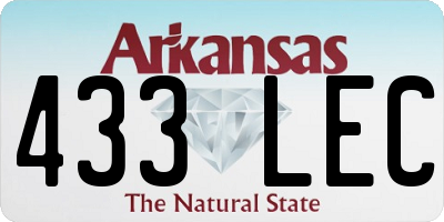 AR license plate 433LEC