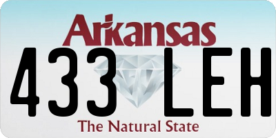 AR license plate 433LEH