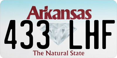 AR license plate 433LHF