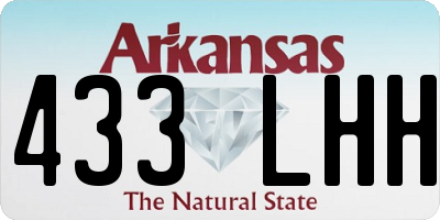 AR license plate 433LHH