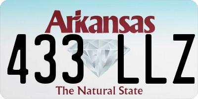 AR license plate 433LLZ