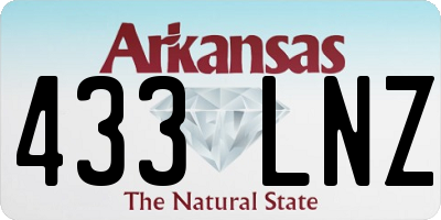 AR license plate 433LNZ