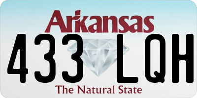 AR license plate 433LQH