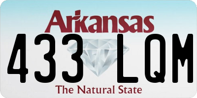 AR license plate 433LQM