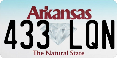 AR license plate 433LQN
