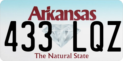 AR license plate 433LQZ