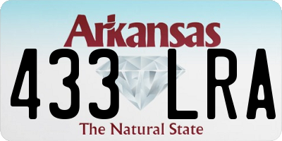AR license plate 433LRA