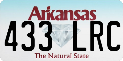 AR license plate 433LRC
