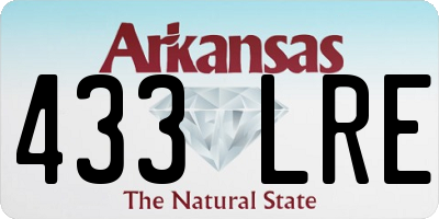 AR license plate 433LRE