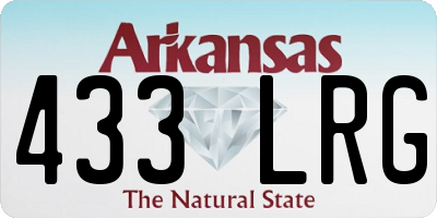 AR license plate 433LRG