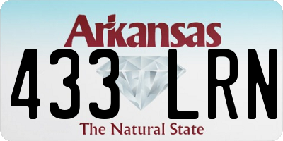 AR license plate 433LRN