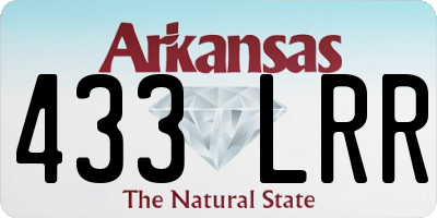 AR license plate 433LRR