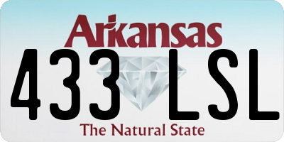 AR license plate 433LSL