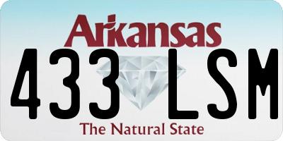 AR license plate 433LSM