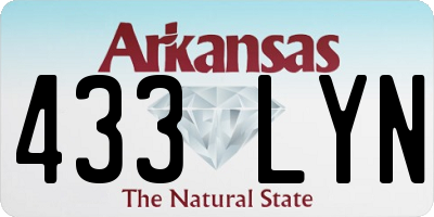 AR license plate 433LYN