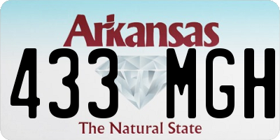 AR license plate 433MGH