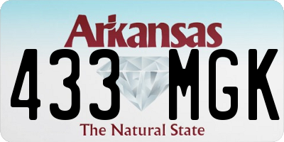 AR license plate 433MGK
