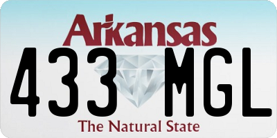 AR license plate 433MGL