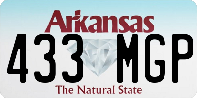 AR license plate 433MGP