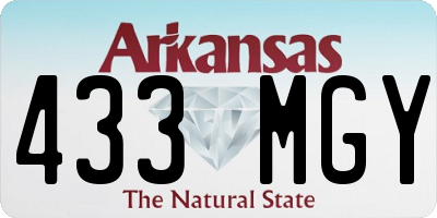 AR license plate 433MGY