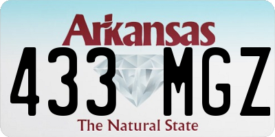 AR license plate 433MGZ