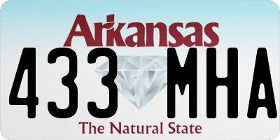 AR license plate 433MHA