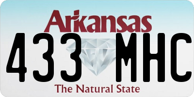 AR license plate 433MHC