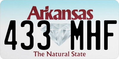 AR license plate 433MHF