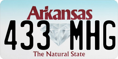 AR license plate 433MHG