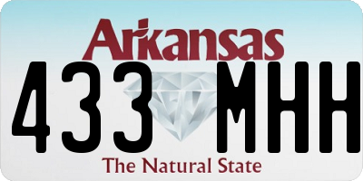 AR license plate 433MHH