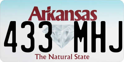 AR license plate 433MHJ