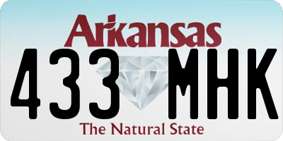 AR license plate 433MHK
