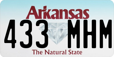 AR license plate 433MHM