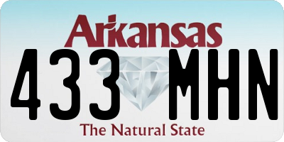 AR license plate 433MHN