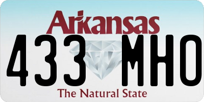 AR license plate 433MHO