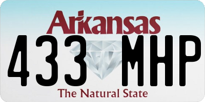 AR license plate 433MHP