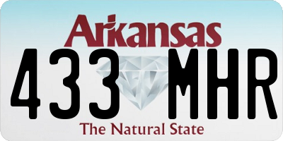 AR license plate 433MHR