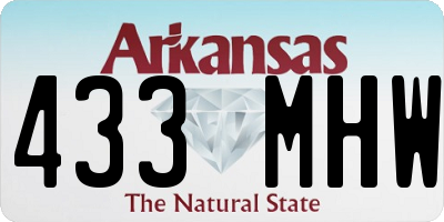 AR license plate 433MHW