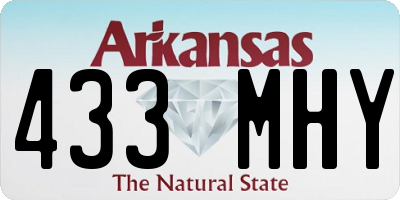 AR license plate 433MHY
