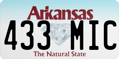 AR license plate 433MIC