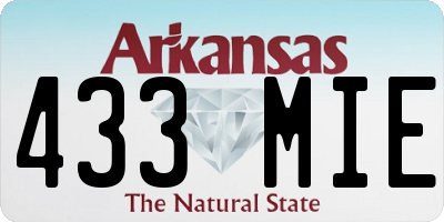 AR license plate 433MIE