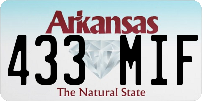AR license plate 433MIF