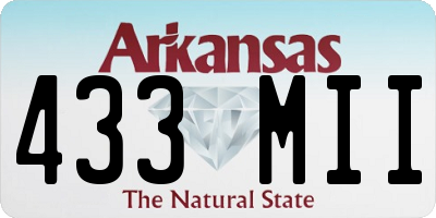 AR license plate 433MII