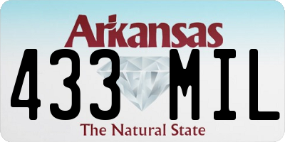 AR license plate 433MIL