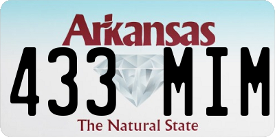 AR license plate 433MIM