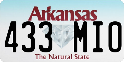 AR license plate 433MIO
