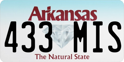 AR license plate 433MIS