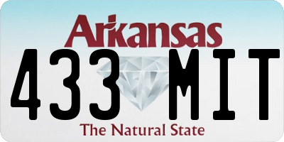 AR license plate 433MIT